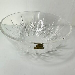 Oneida Capri Collection 24% Lead Crystal Bowl Italy Starburst Pattern